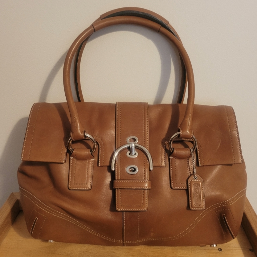 Coach Brown Leather Soho Hampton Satchel Vintage EUC